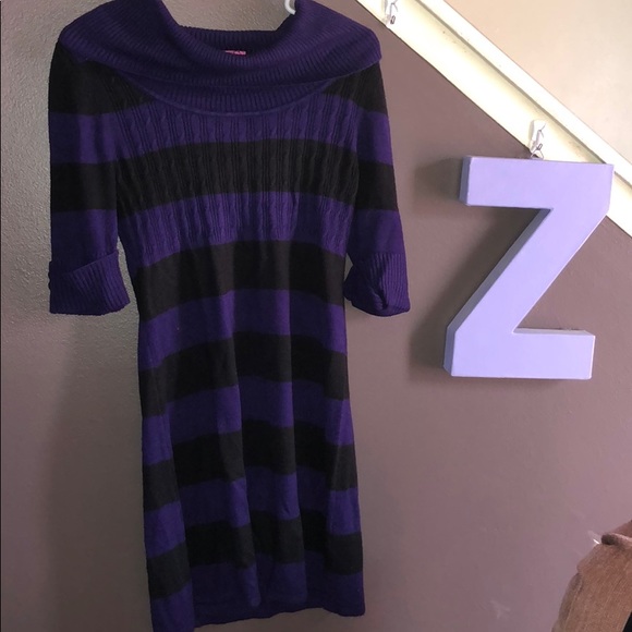 light purple sweater dress
